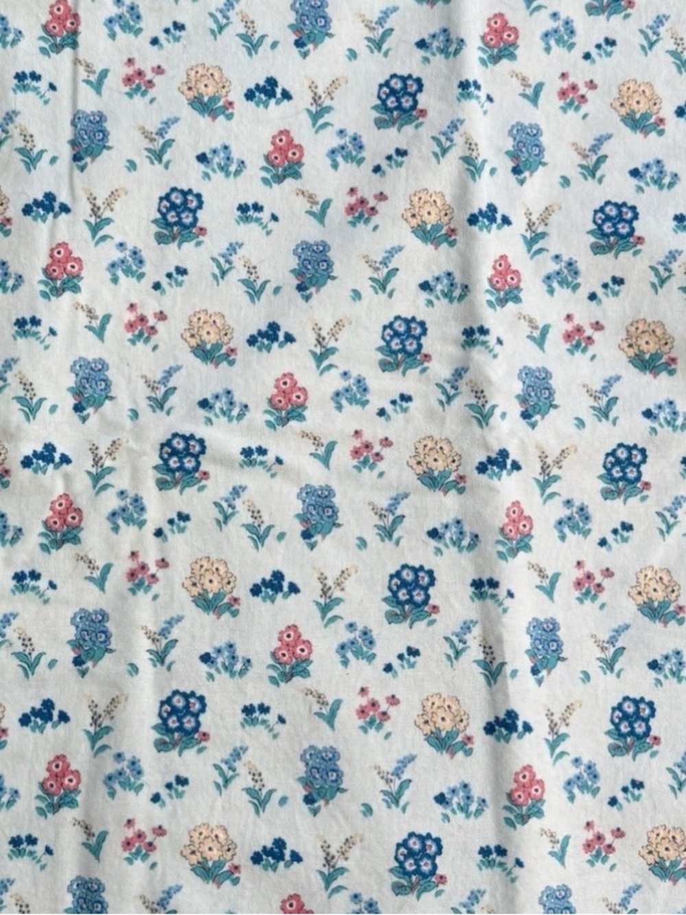 Liberty Fabrics Kensington Gardens Flower Show Midnight Collection Blue Remnant